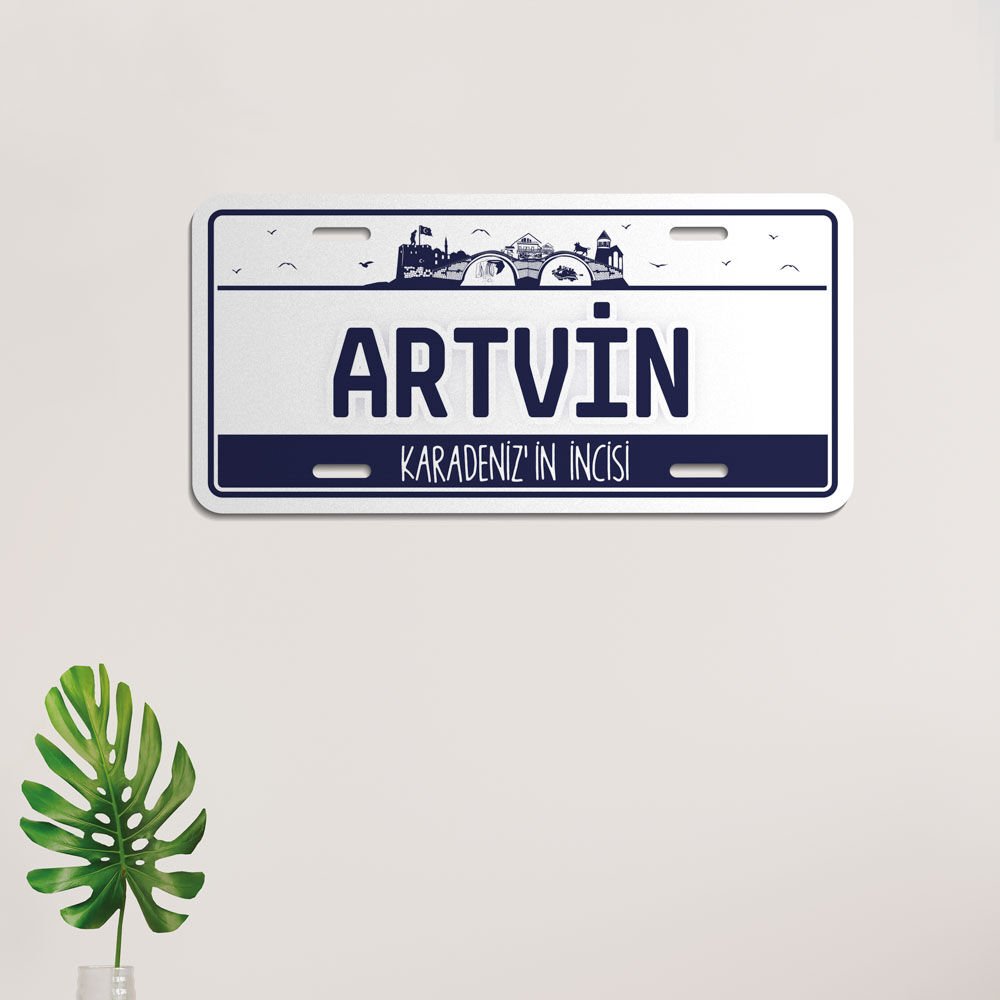 Artvin%20Ahşap%20Şehir%20Sokak%20Tabelası-Duvar%20Tablosu-İl%20Tablosu